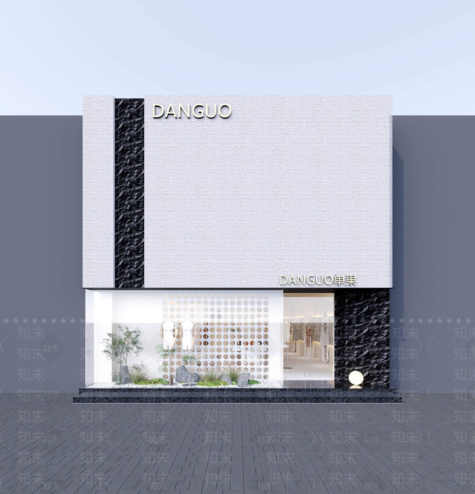 侘寂风服装店3D模型下载【ID:1127174440】