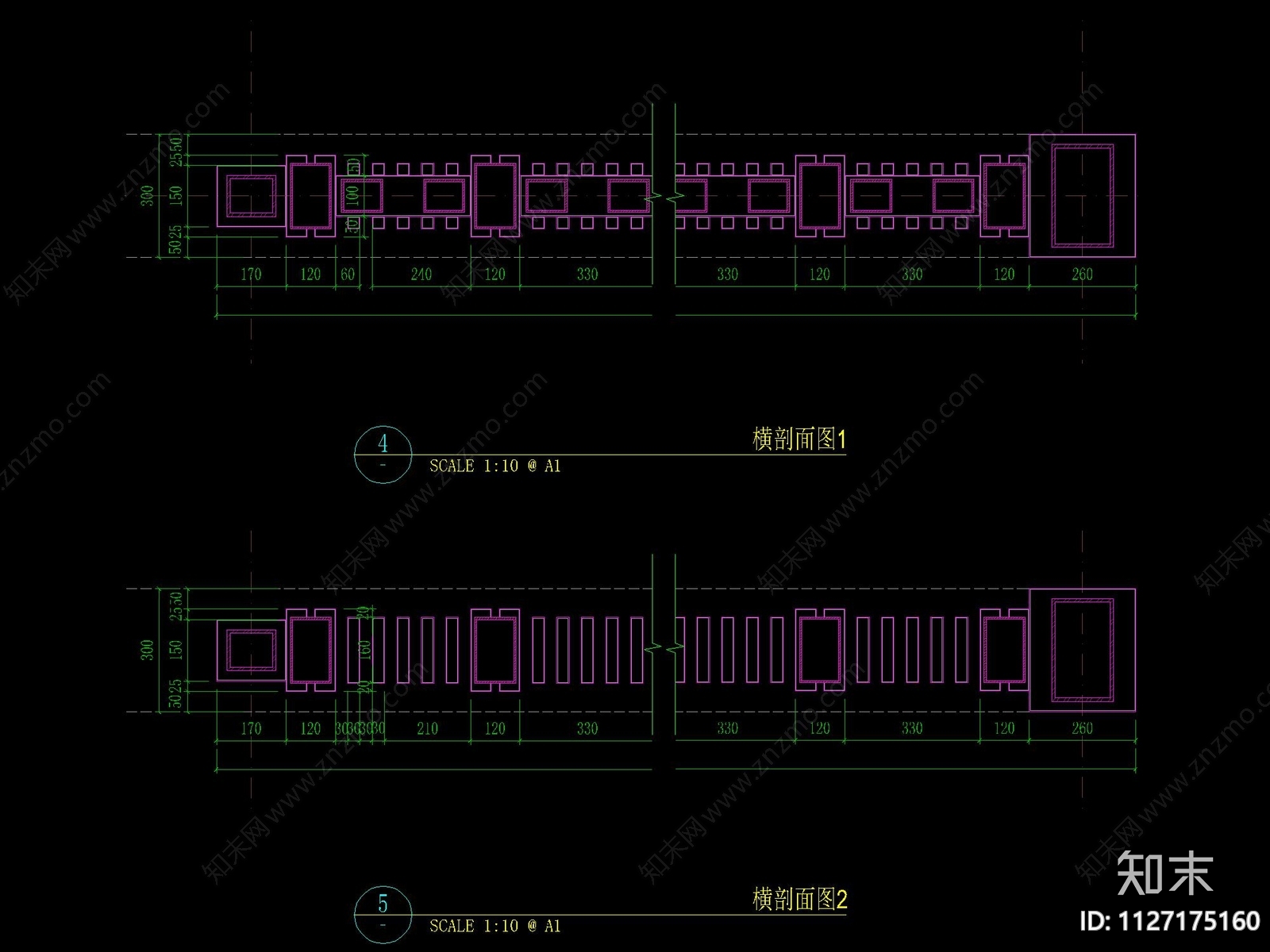 新中式主入口会所门廊详图cad施工图下载【ID:1127175160】