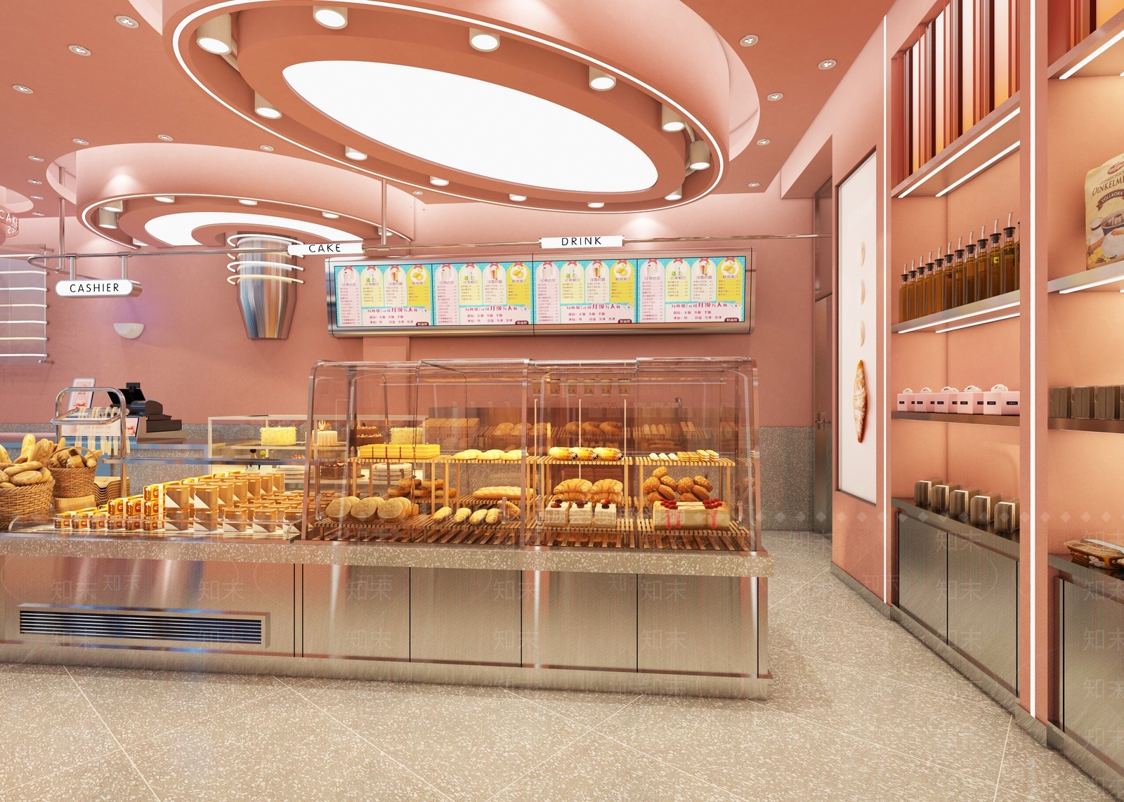 现代蛋糕店3D模型下载【ID:1127183643】