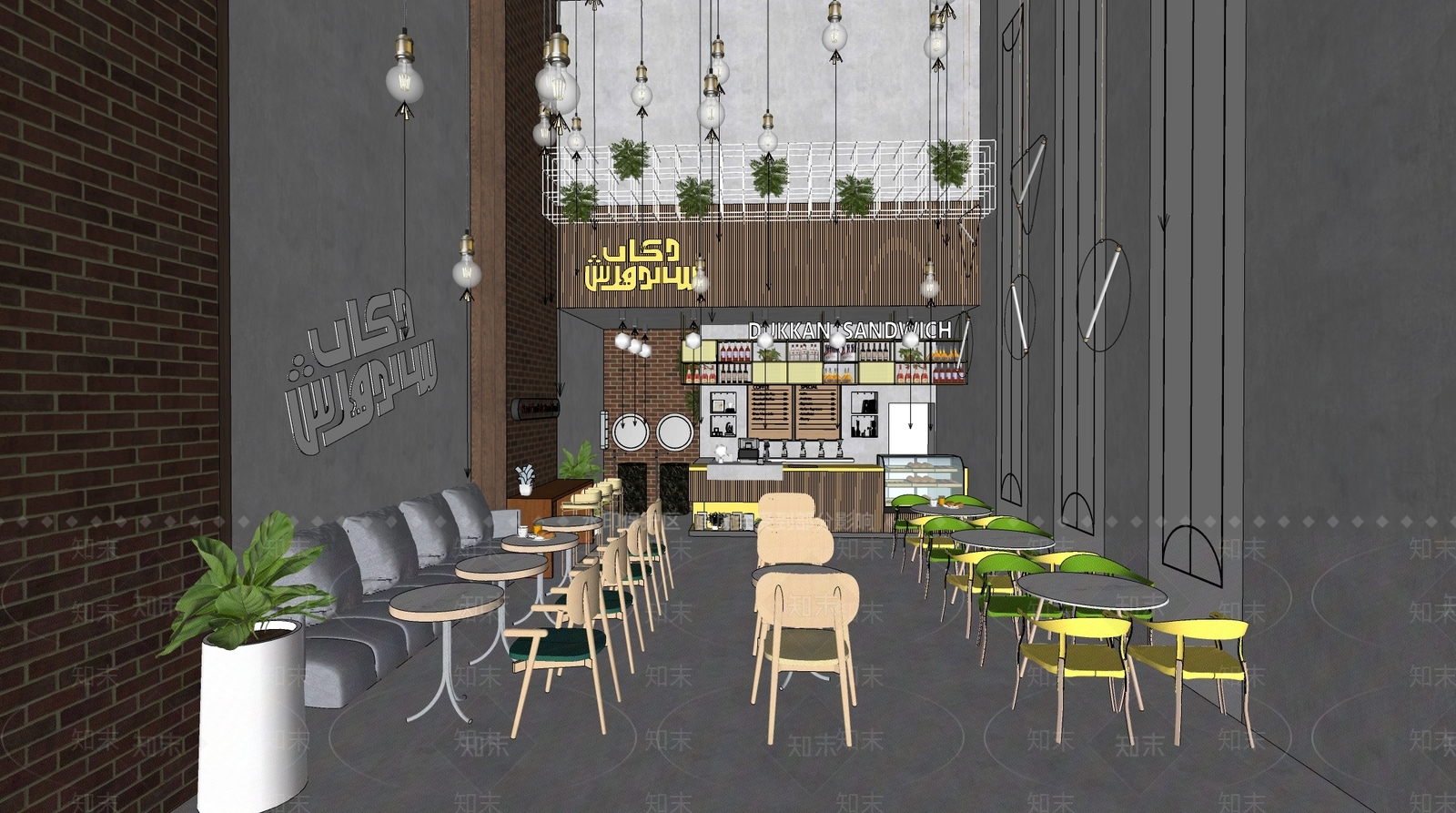 东南亚风快餐店SU模型下载【ID:1127214744】