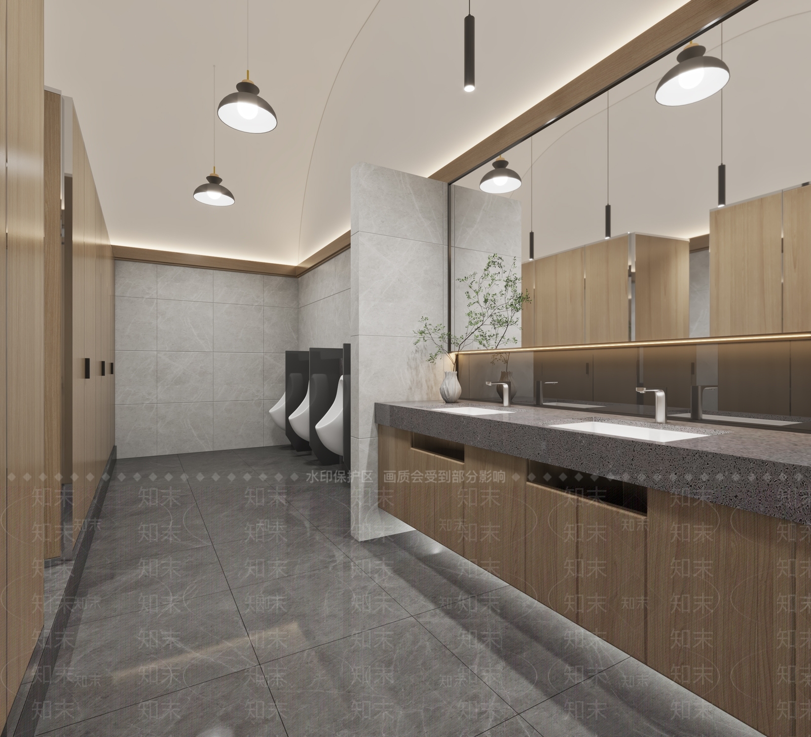现代公共卫生间3D模型下载【ID:1127217320】