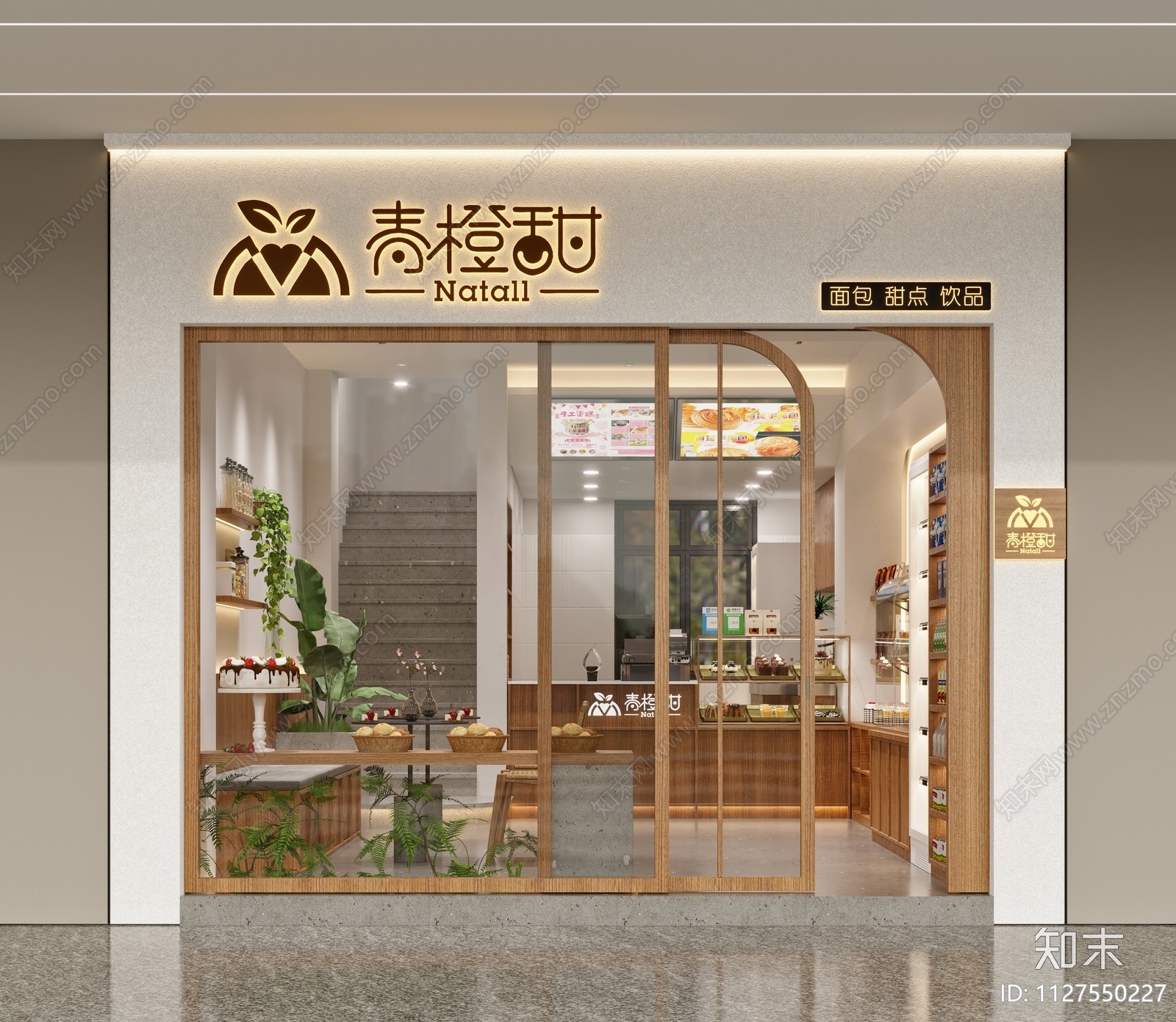 日式甜品面包店3D模型下载【ID:1127550227】