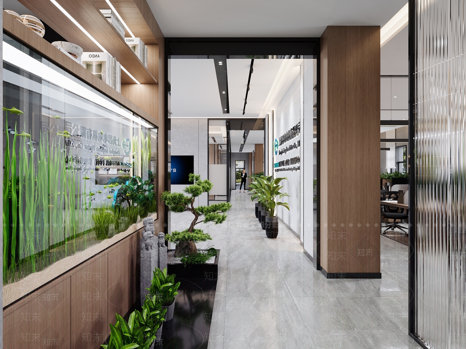 现代公司大厅3D模型下载【ID:1127218568】