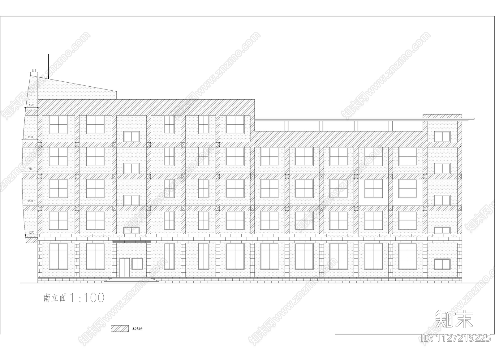 办公楼建筑cad施工图下载【ID:1127219225】