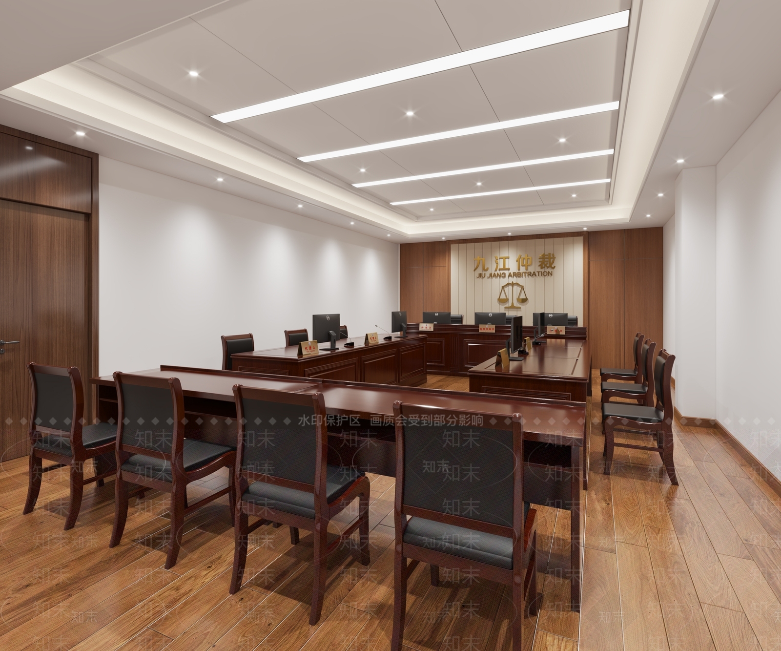 现代仲裁大厅3D模型下载【ID:1127219692】