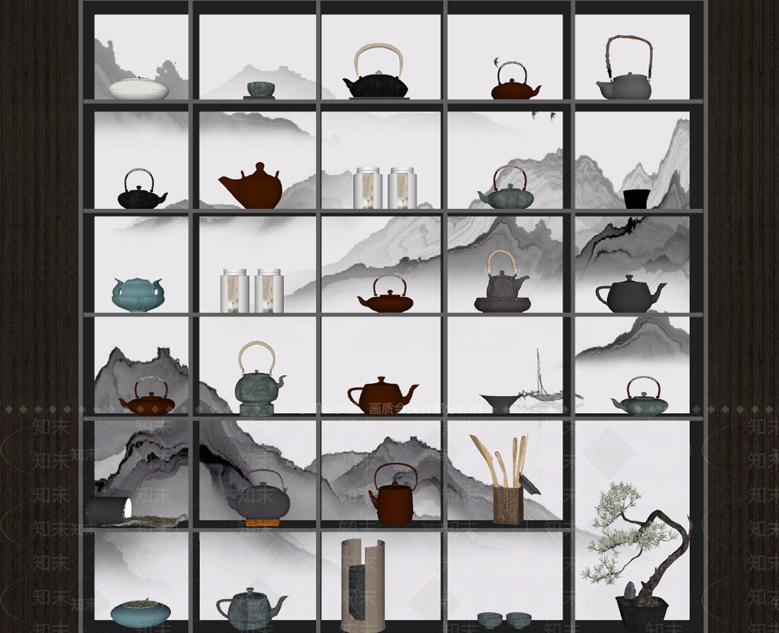 茶具SU模型下载【ID:1127221539】