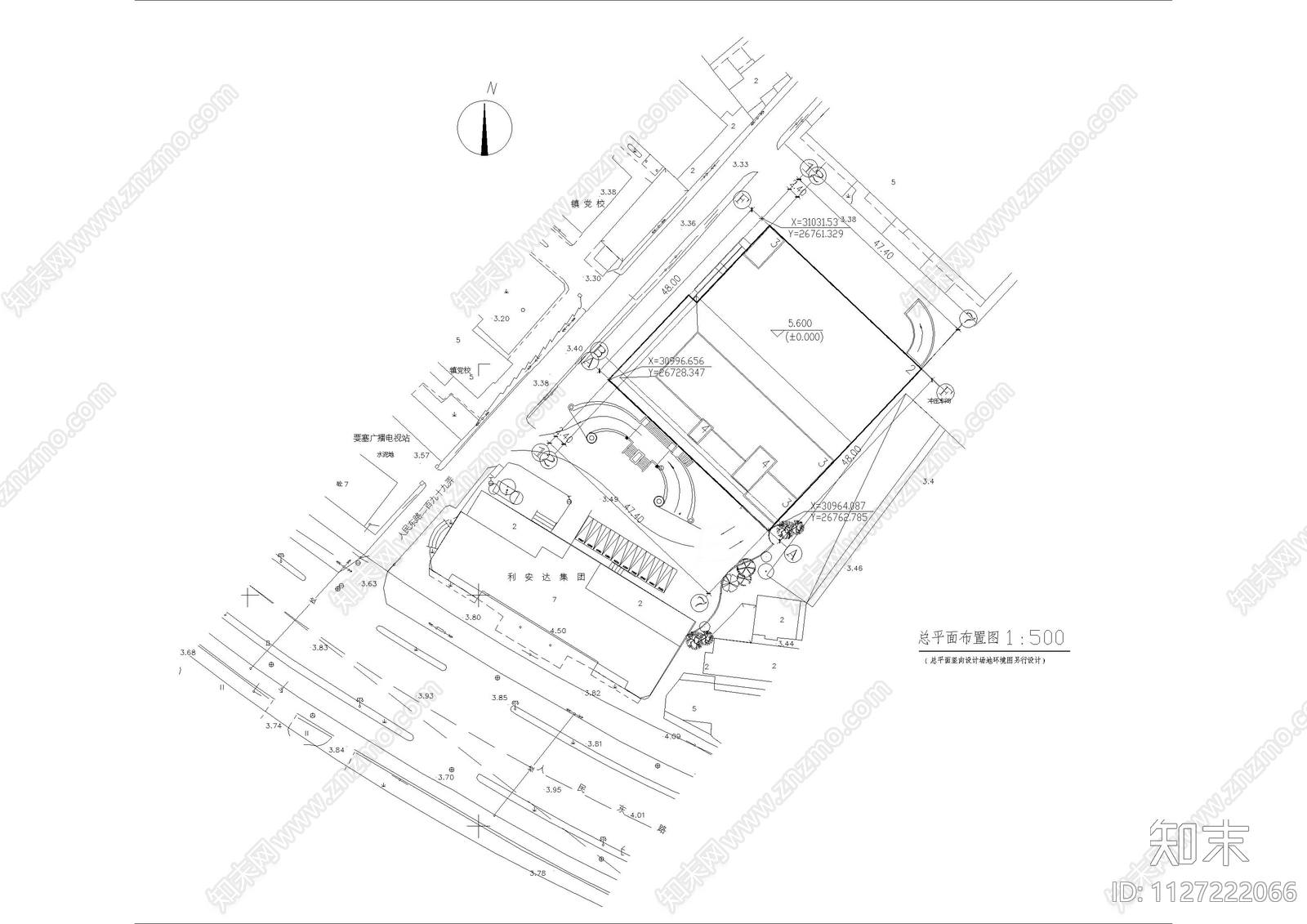 利安综合大楼建筑cad施工图下载【ID:1127222066】