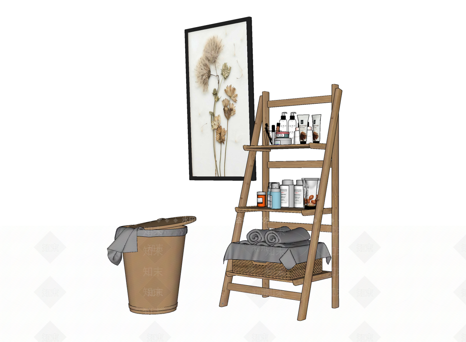 洗浴用品SU模型下载【ID:1127227474】