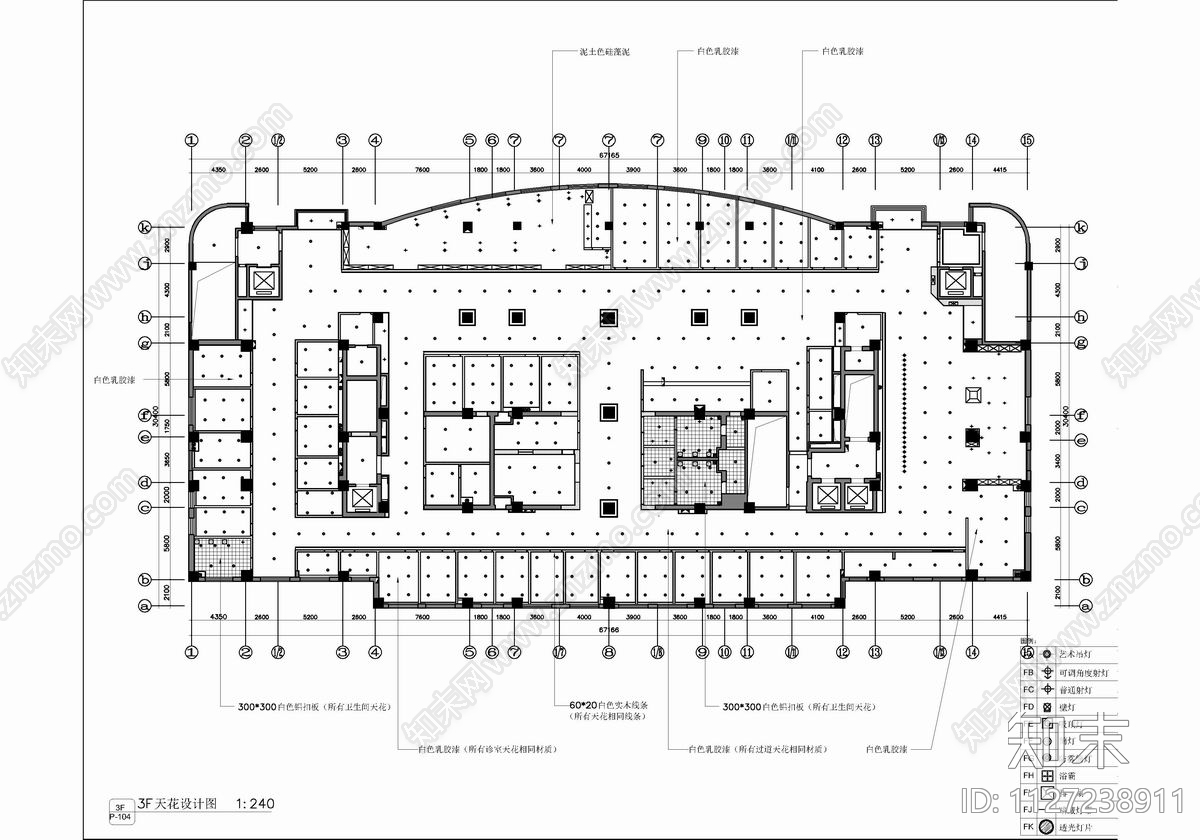 5000㎡私人医院体检中心CADcad施工图下载【ID:1127238911】