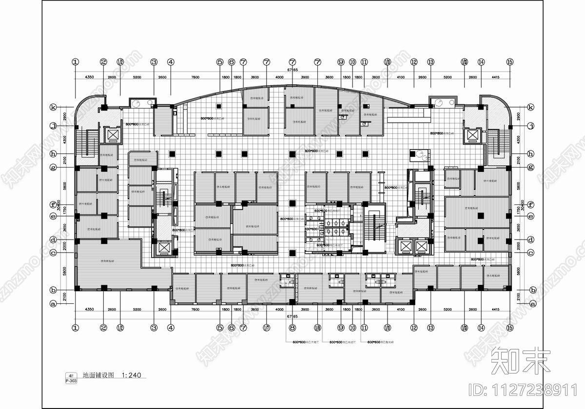 5000㎡私人医院体检中心CADcad施工图下载【ID:1127238911】