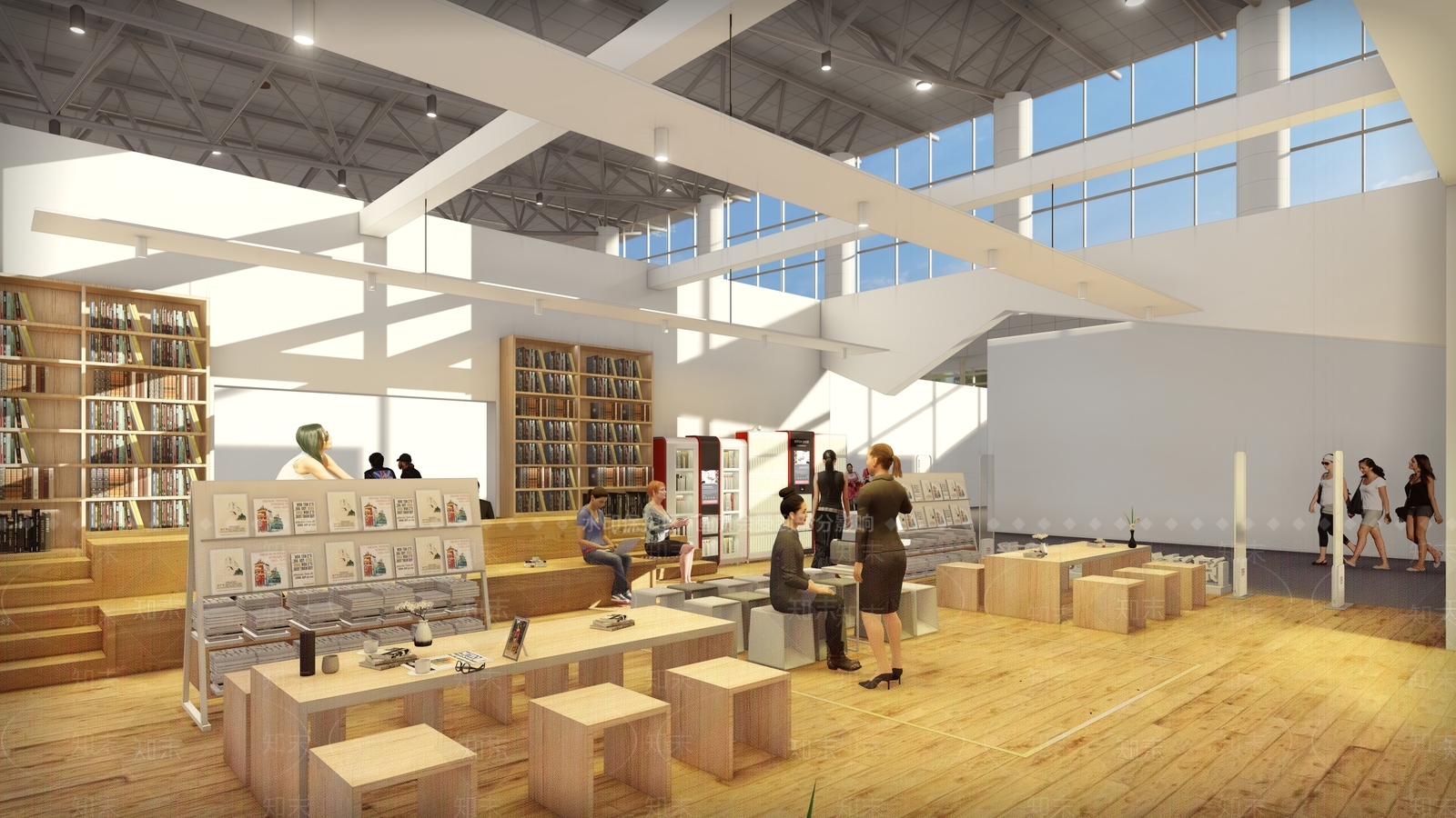 现代展厅SU模型下载【ID:1127250097】