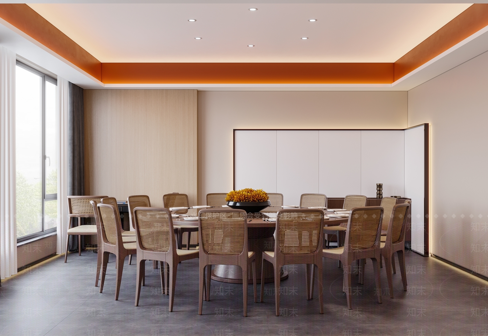 新中式中餐厅小包厢3D模型下载【ID:1127254731】_知末3d模型网