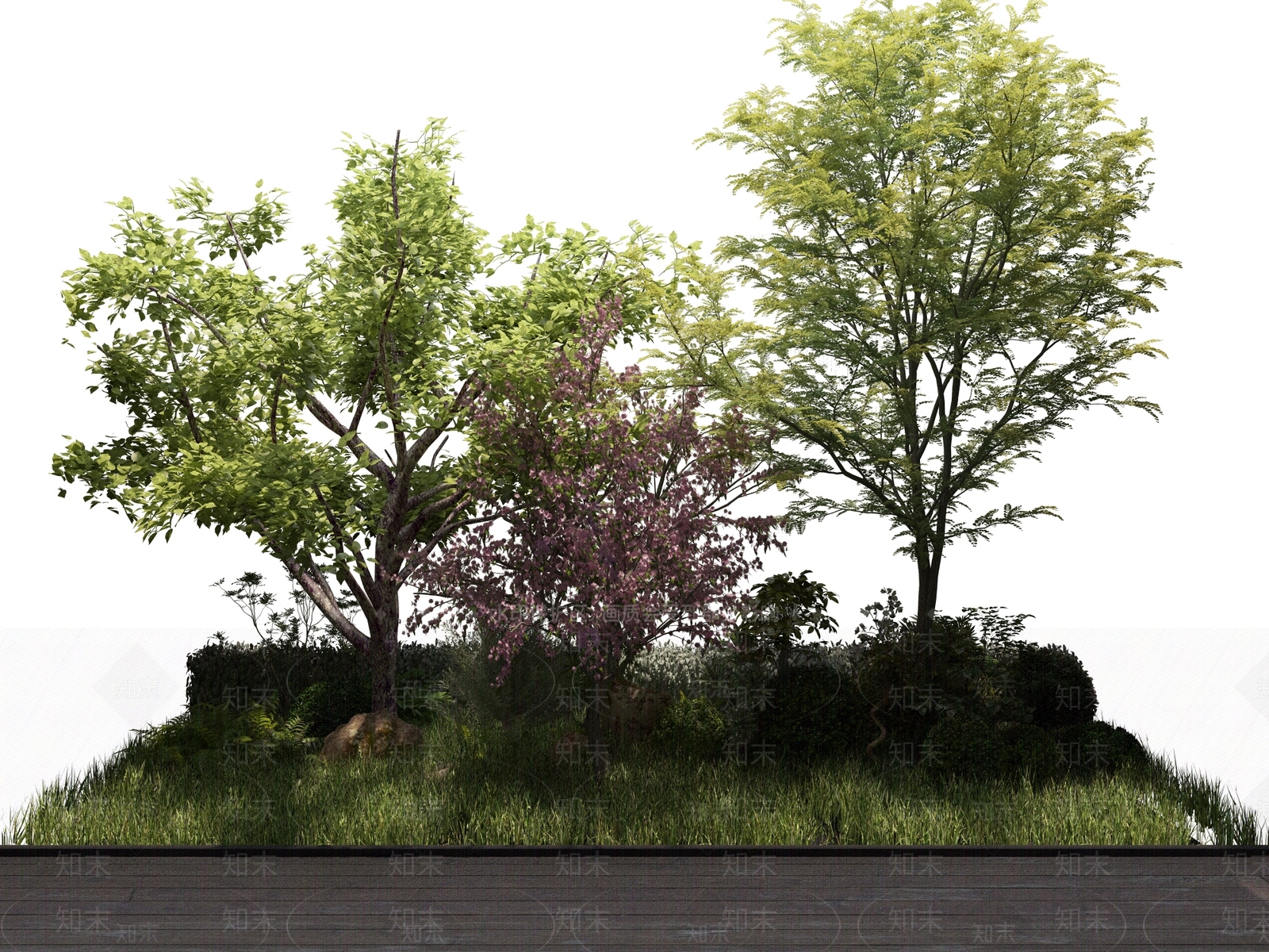 花坛3D模型下载【ID:1127264124】
