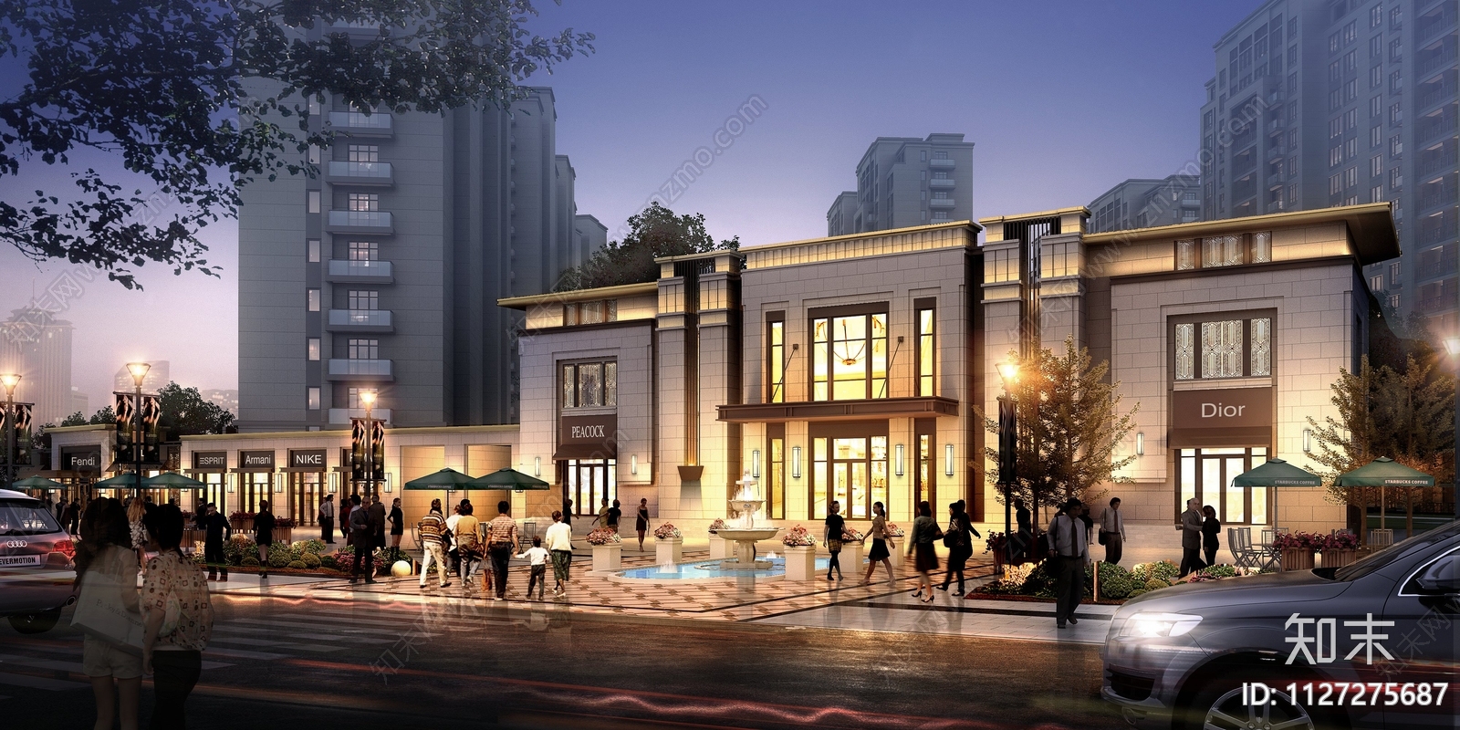 竞赛风建筑景观效果图PSD免抠贴图下载【ID:1127275687】_【知末网贴图库】
