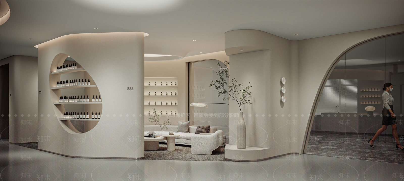 现代美容院3D模型下载【ID:1127306726】