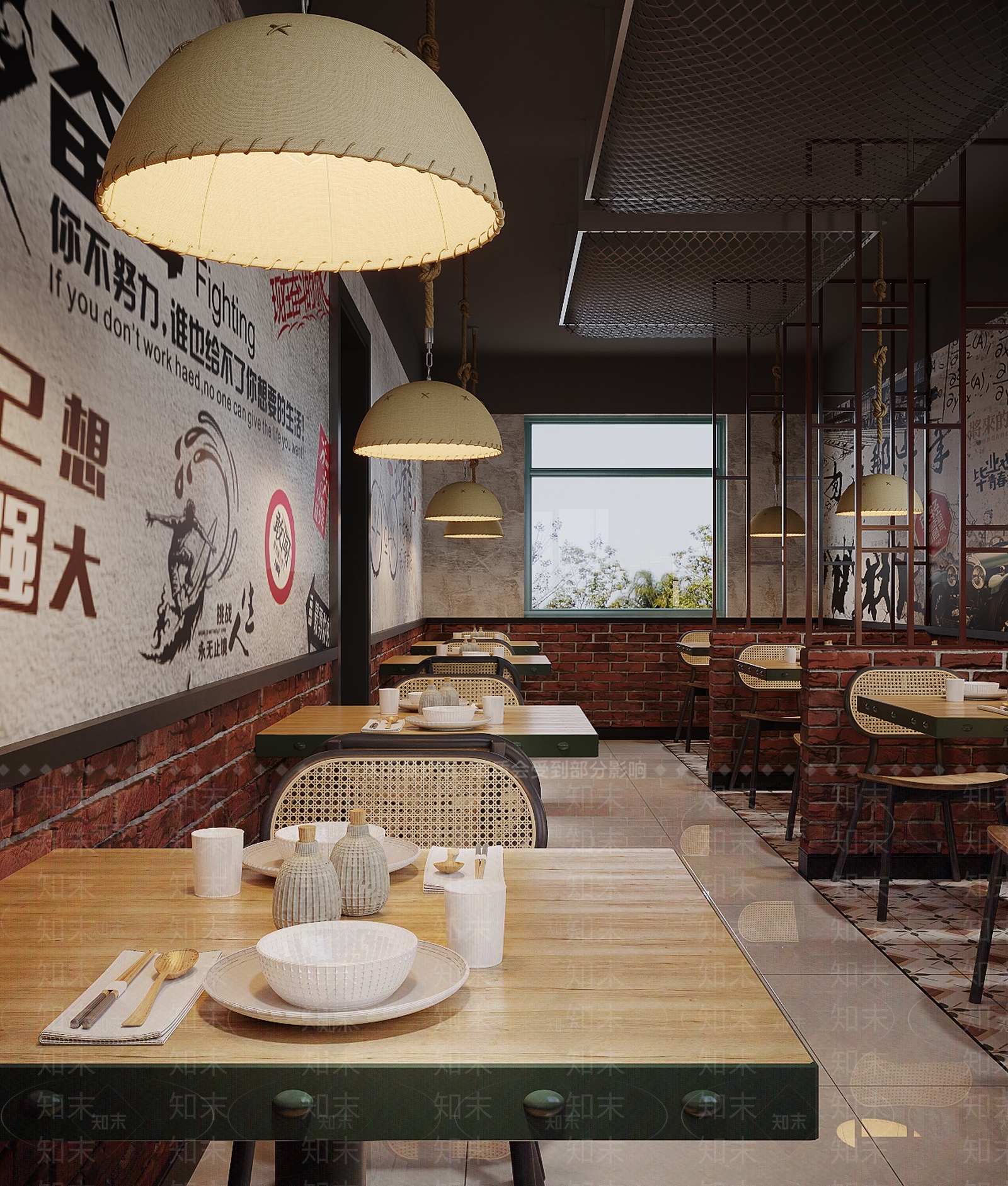 工业风烧烤店3D模型下载【ID:1127315440】