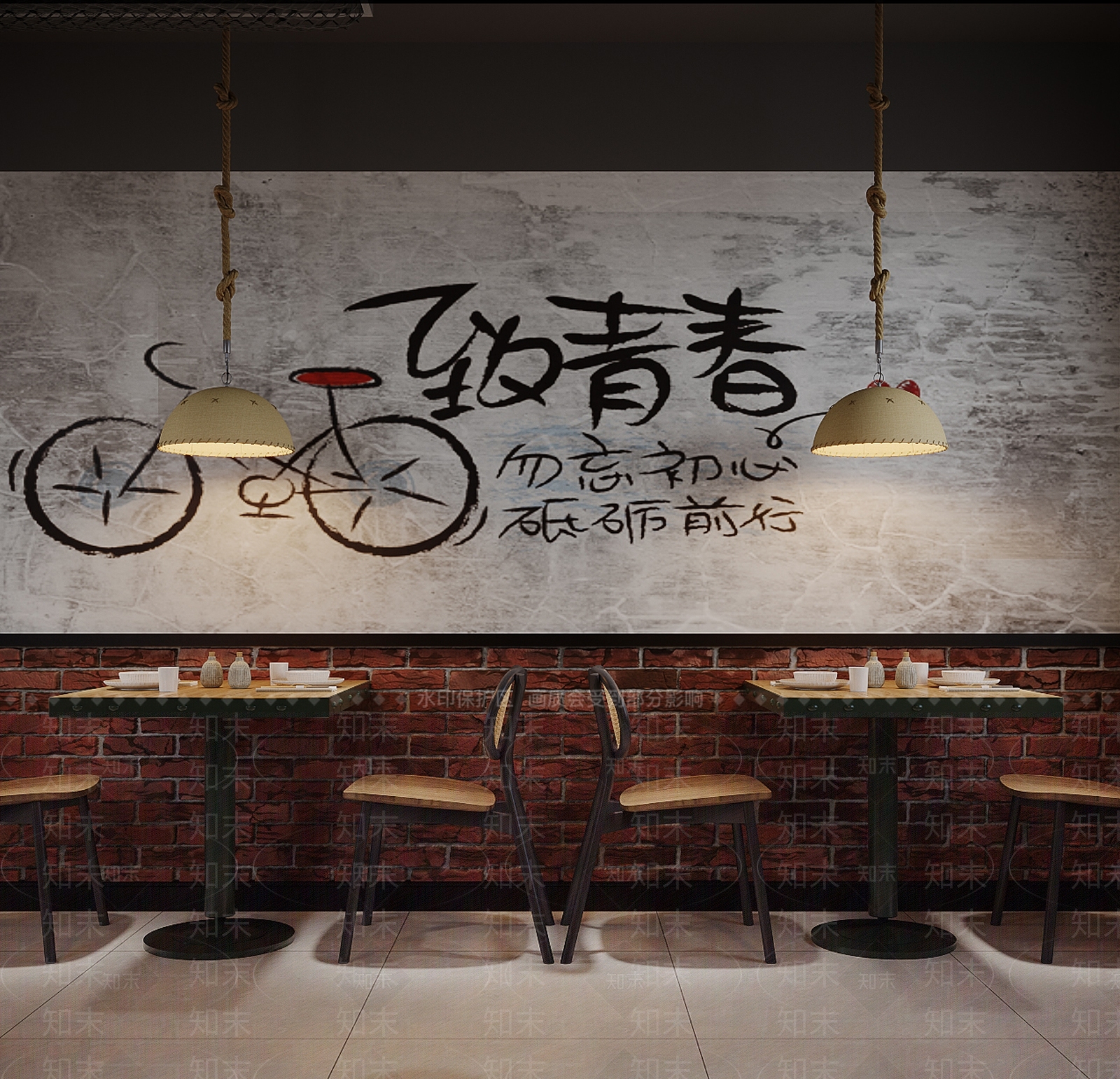 工业风烧烤店3D模型下载【ID:1127315440】