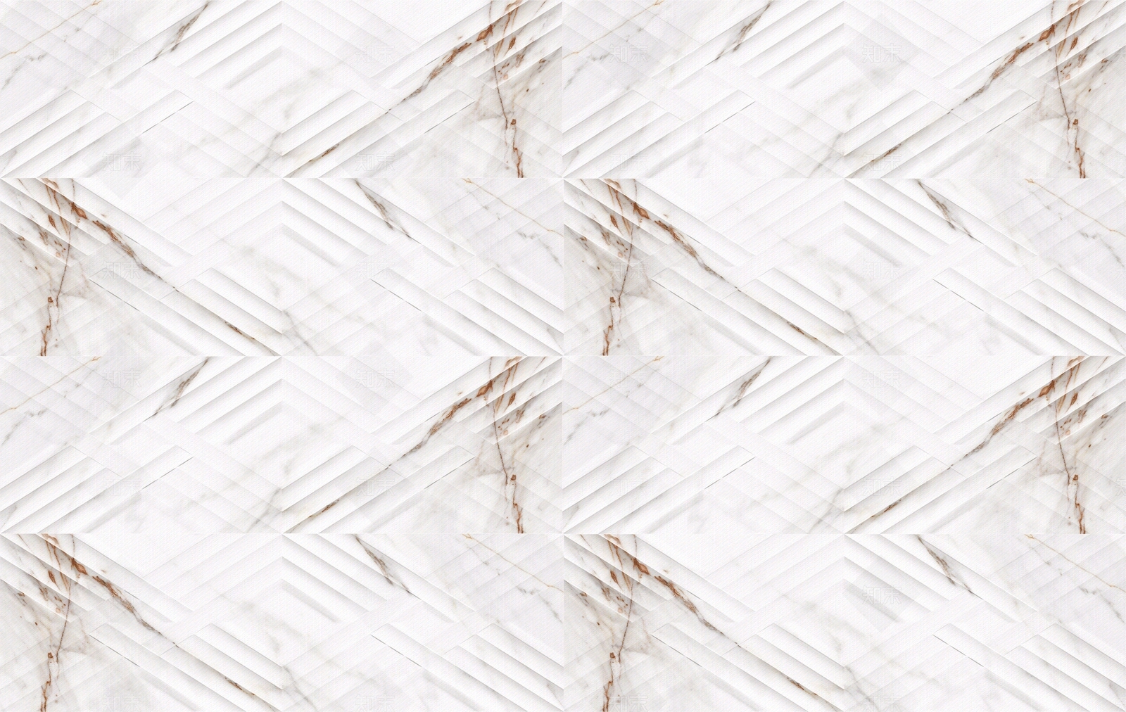 米白色菱形几何拼花艺术立体砖贴图下载【ID:1127319762】