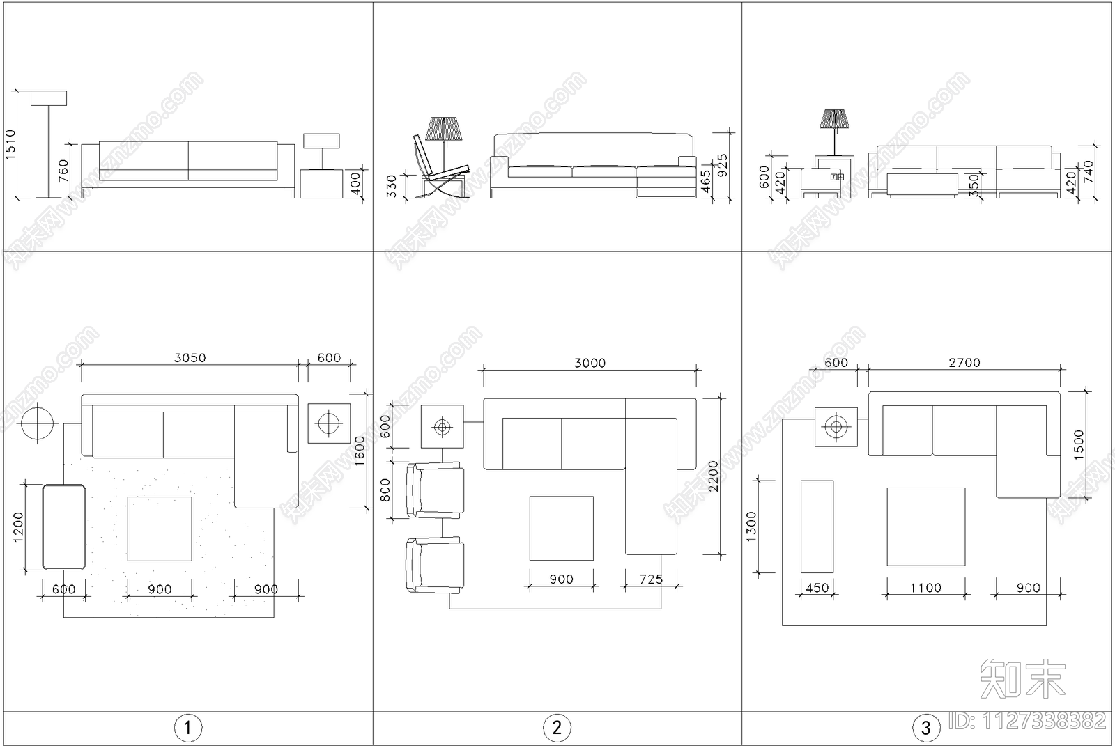 金螳螂内部专用cad家具cad施工图下载【ID:1127338382】