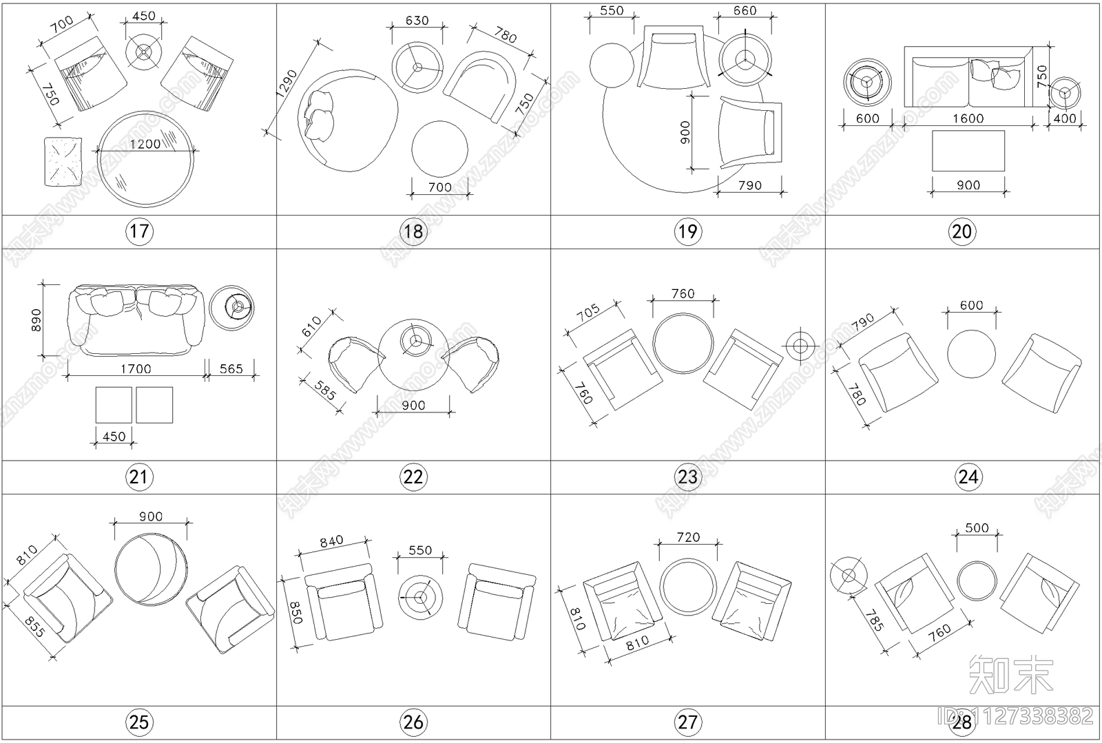 金螳螂内部专用cad家具cad施工图下载【ID:1127338382】