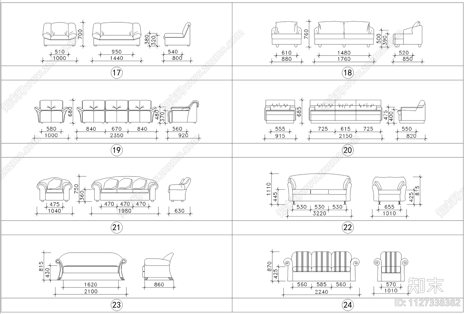 金螳螂内部专用cad家具cad施工图下载【ID:1127338382】