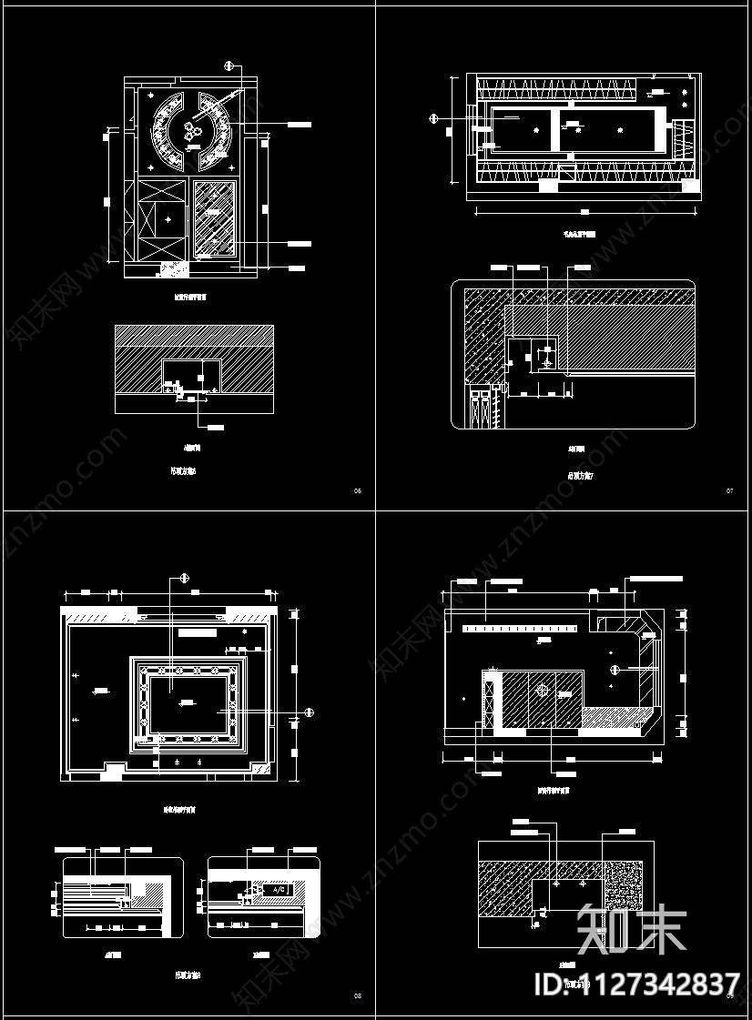 床具cad施工图下载【ID:1127342837】