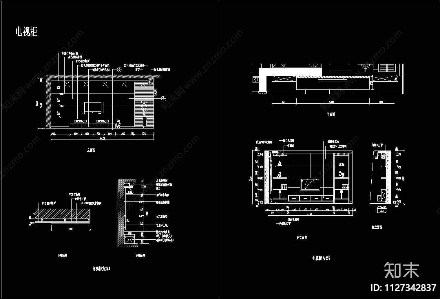 床具cad施工图下载【ID:1127342837】