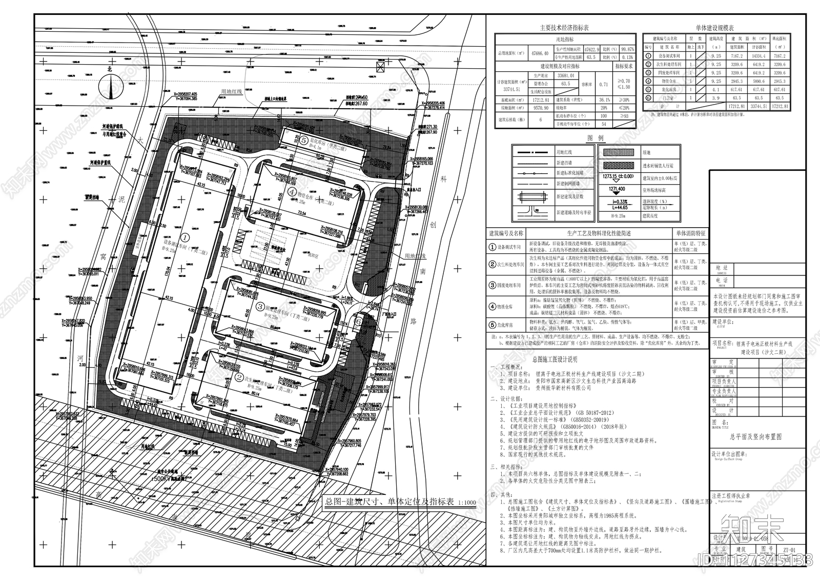 锂离子电池生产线建施图施工图下载【ID:1127345133】