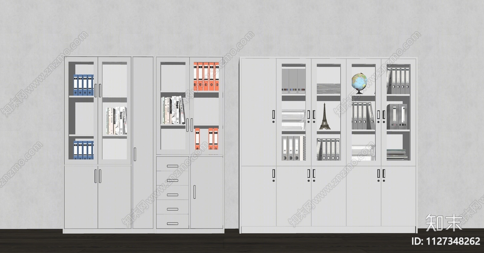 现代档案柜SU模型下载【ID:1127348262】
