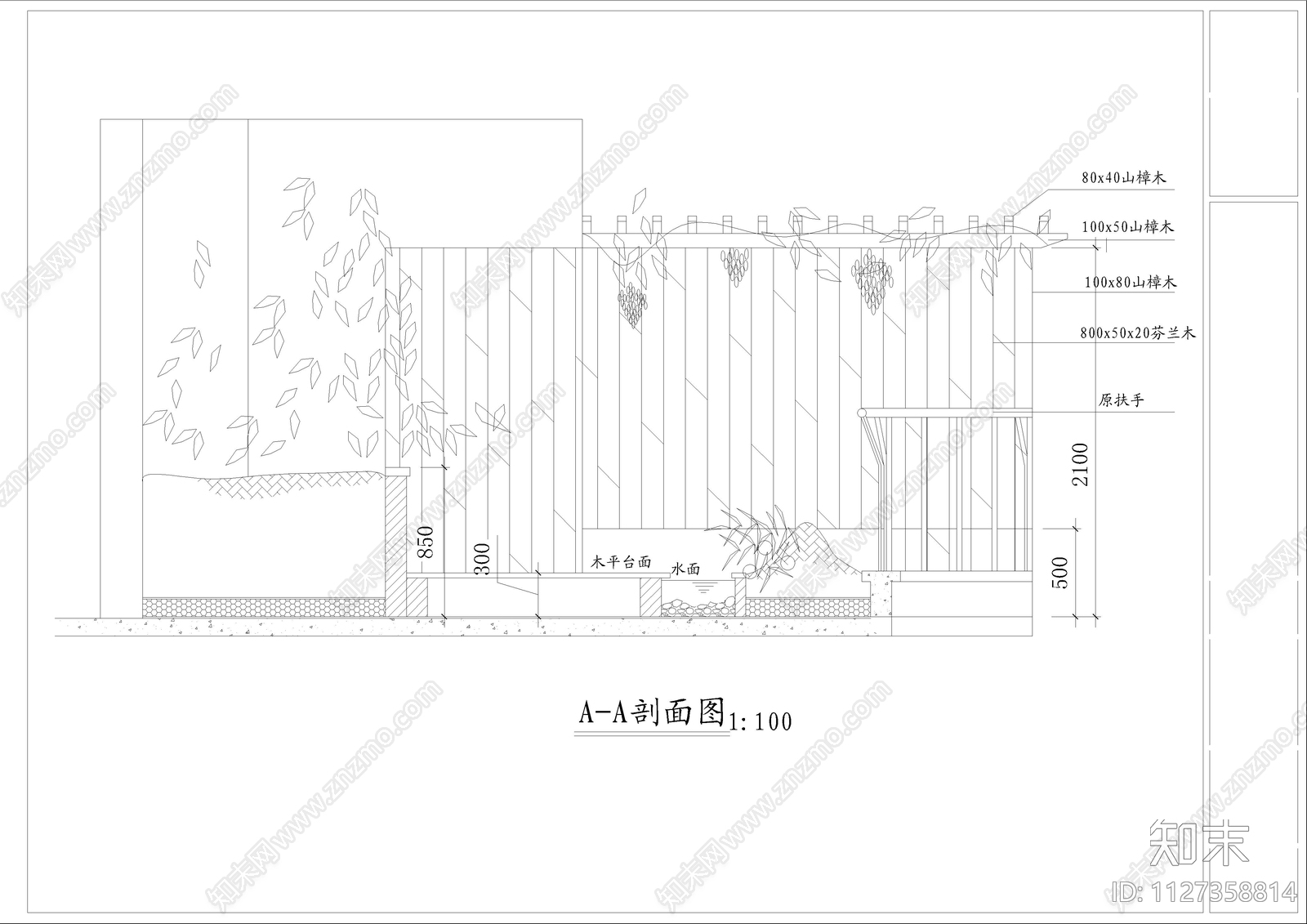 阳台花园施工图下载【ID:1127358814】