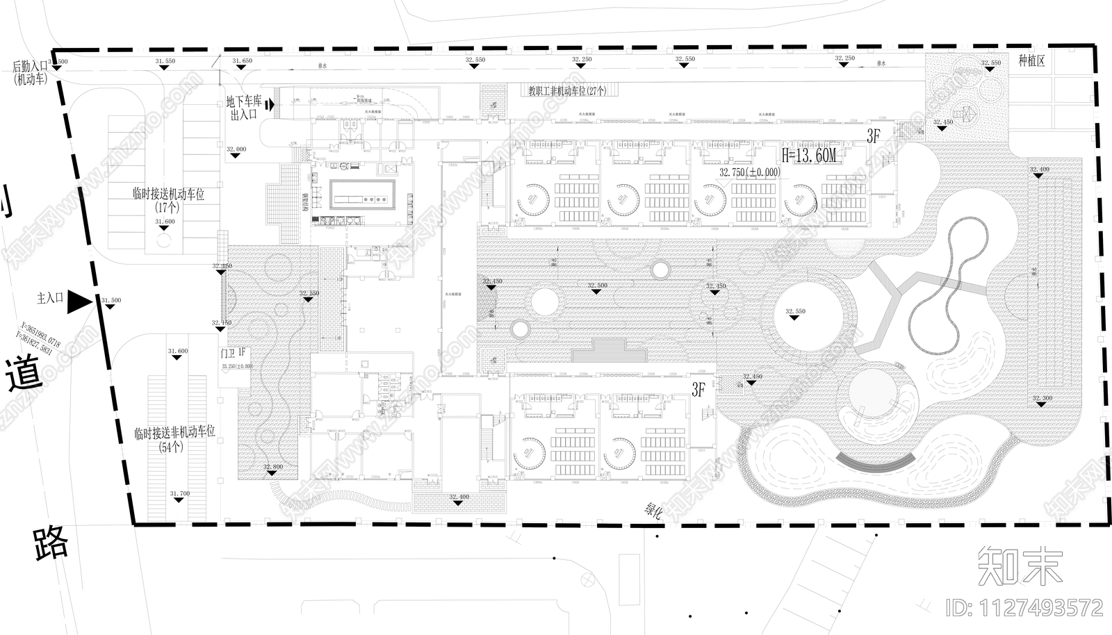 现代简约幼儿园景观施工图下载【ID:1127493572】