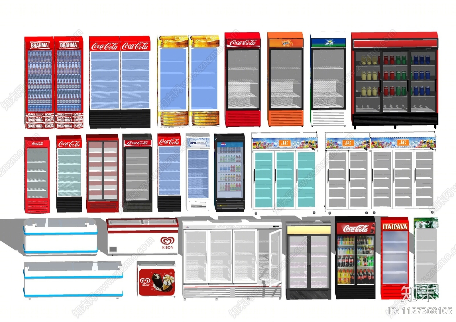 现代冰柜SU模型下载【ID:1127368105】