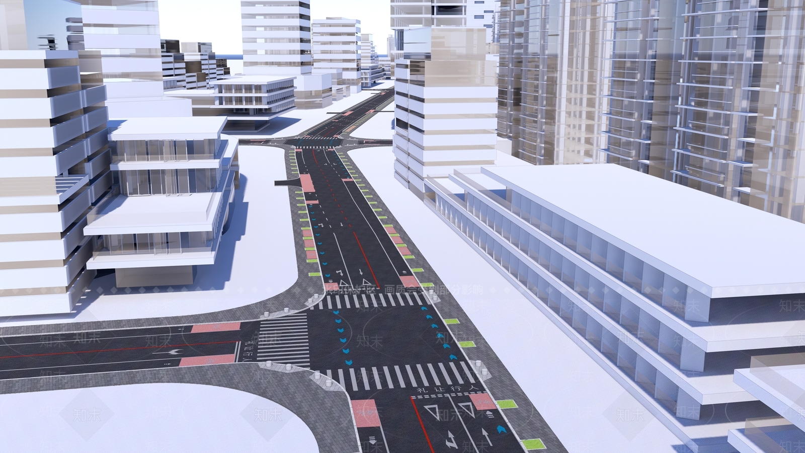 现代道路SU模型下载【ID:1127377996】