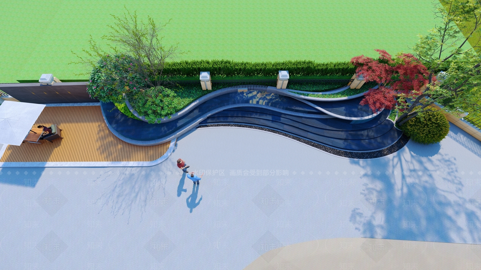 现代水景SU模型下载【ID:1127380277】