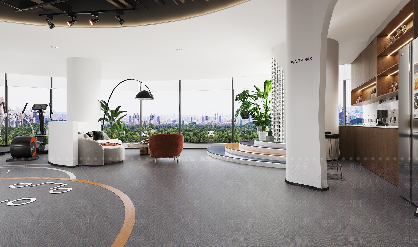 现代健身房3D模型下载【ID:1127390009】