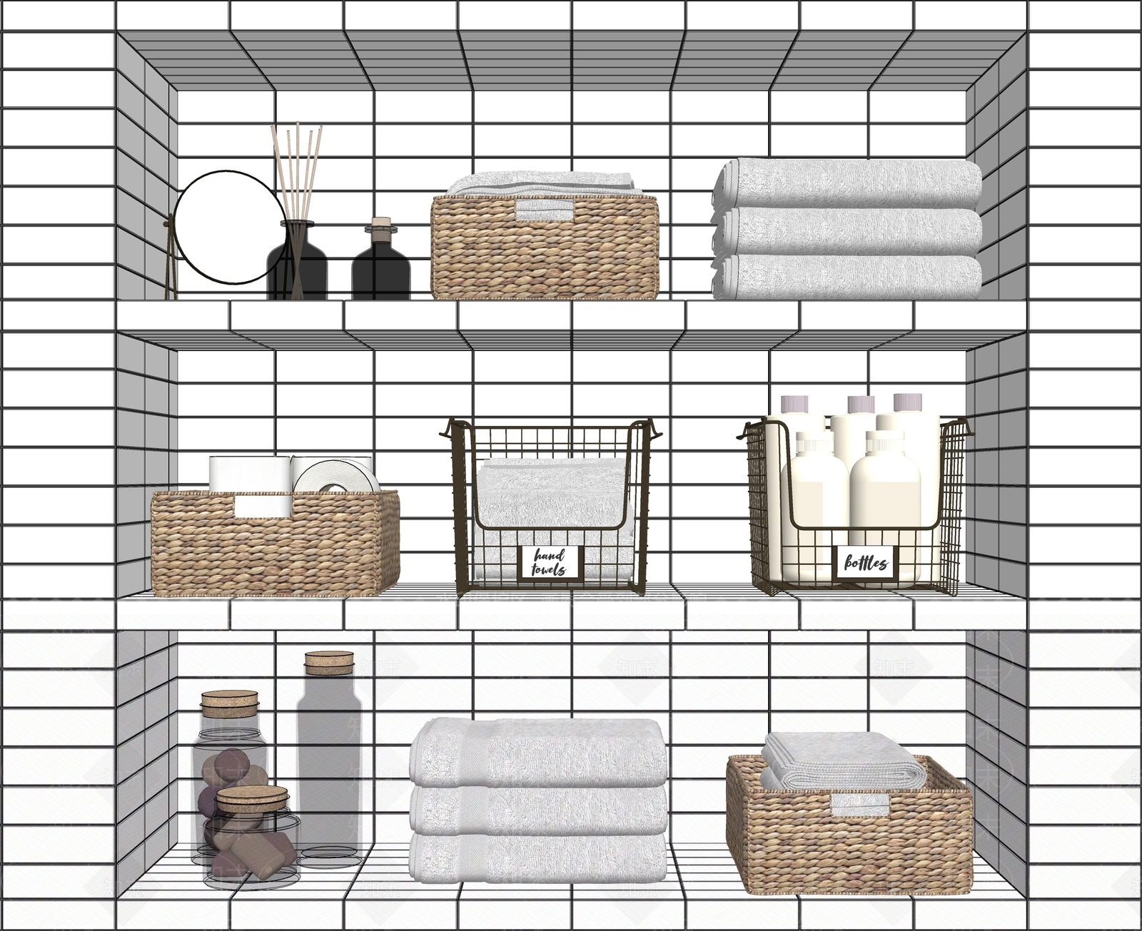 洗浴用品SU模型下载【ID:1127422736】