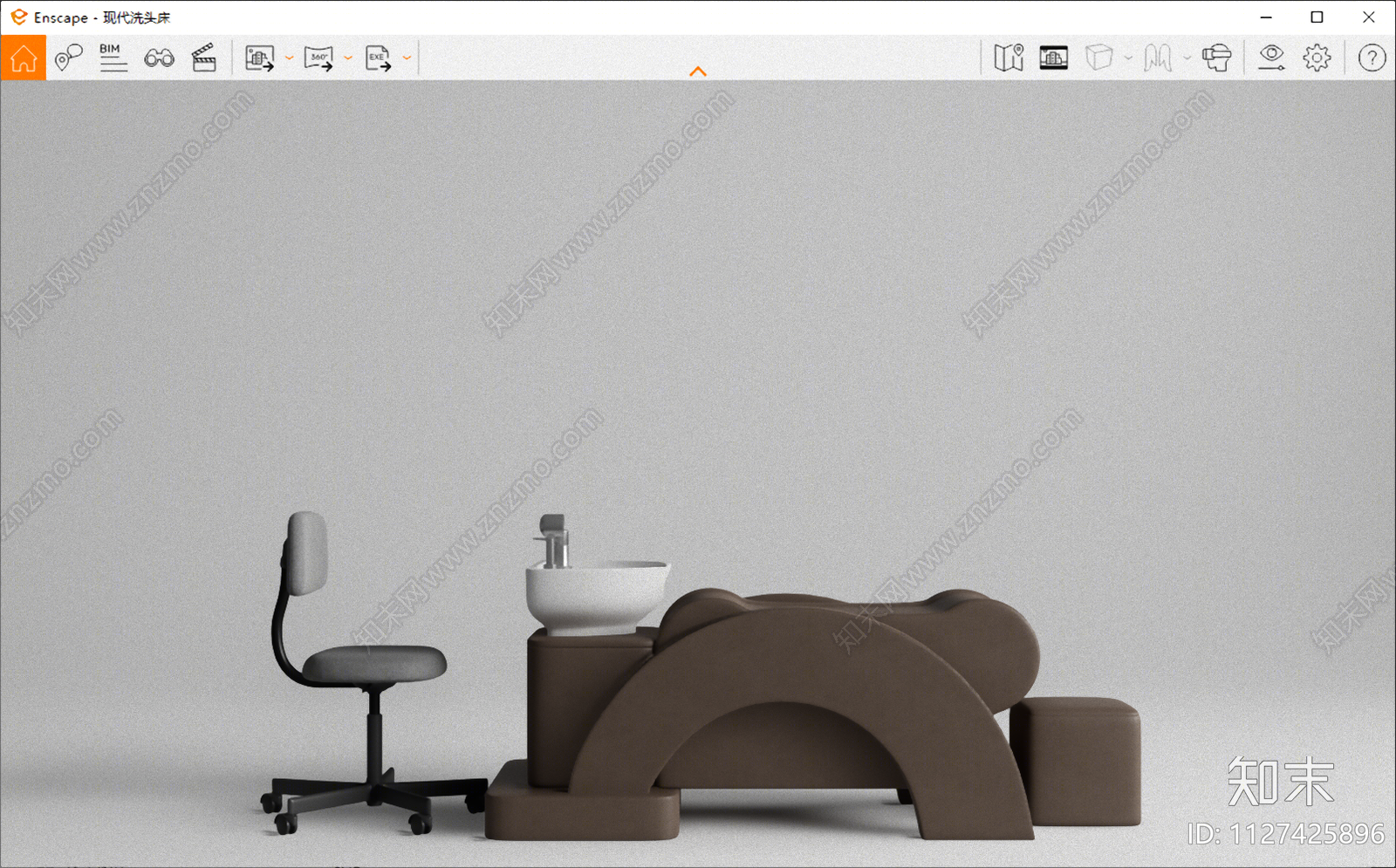 现代洗头椅SU模型下载【ID:1127425896】