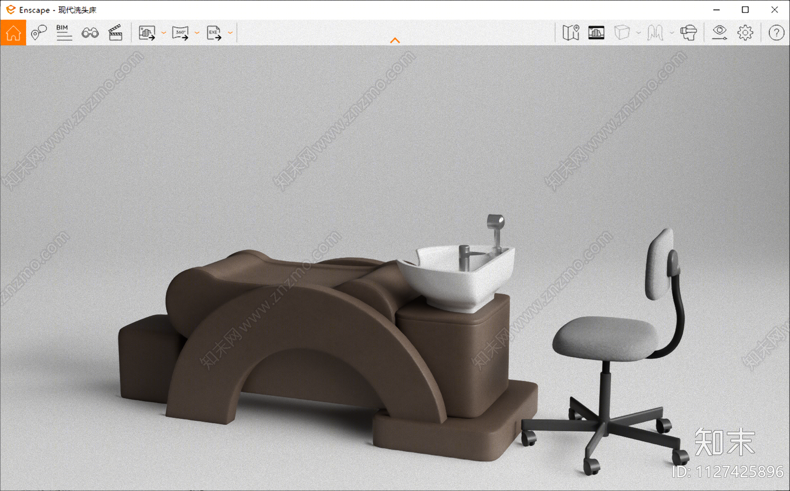 现代洗头椅SU模型下载【ID:1127425896】