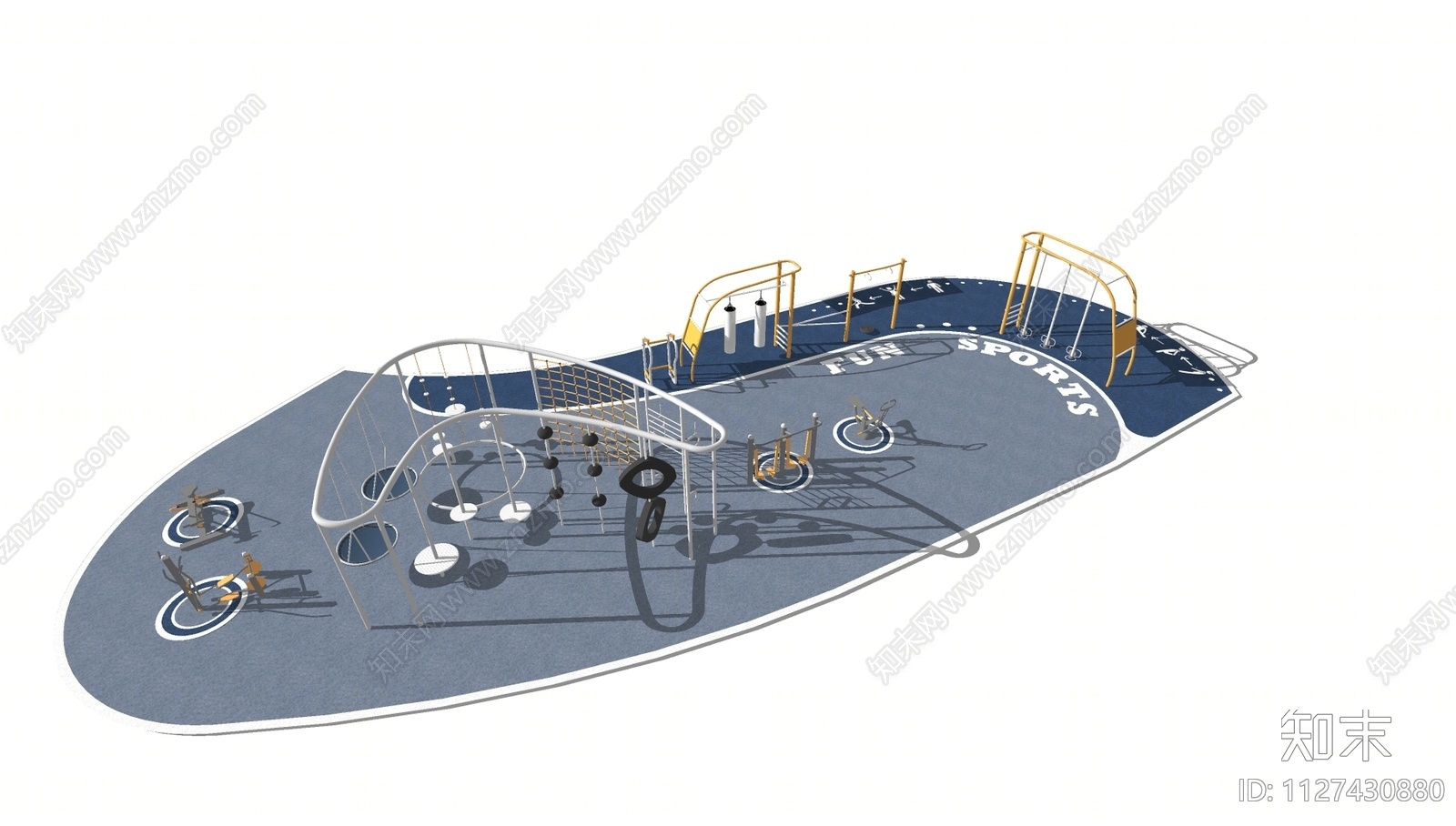 户外运动器械组合SU模型下载【ID:1127430880】