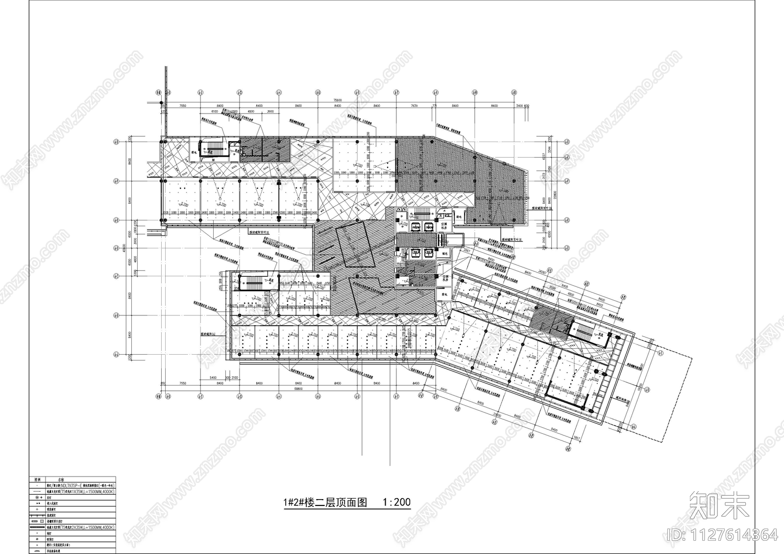杭州办公空间平面图cad施工图下载【ID:1127614364】
