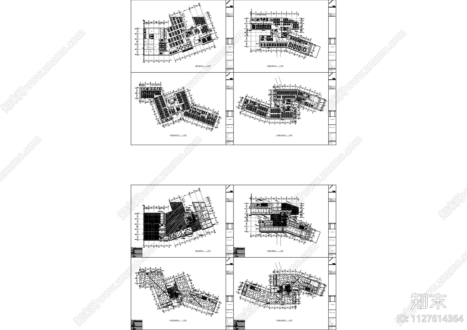 杭州办公空间平面图cad施工图下载【ID:1127614364】