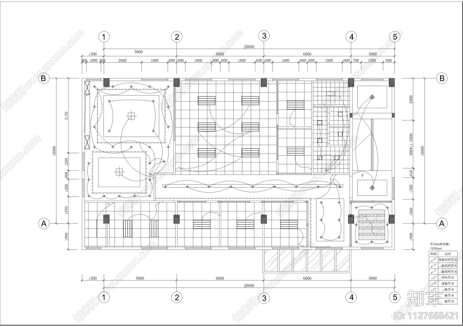 工厂办公室平面设计施工图下载【ID:1127668421】