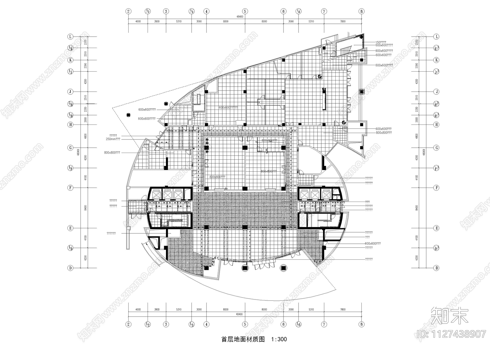 招生综合楼培训cad施工图下载【ID:1127438907】