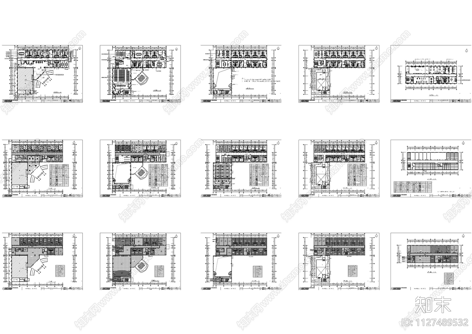 廉政中心办公大楼cad施工图下载【ID:1127489532】