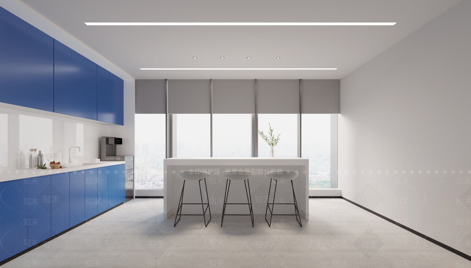 现代茶水间3D模型下载【ID:1127439389】
