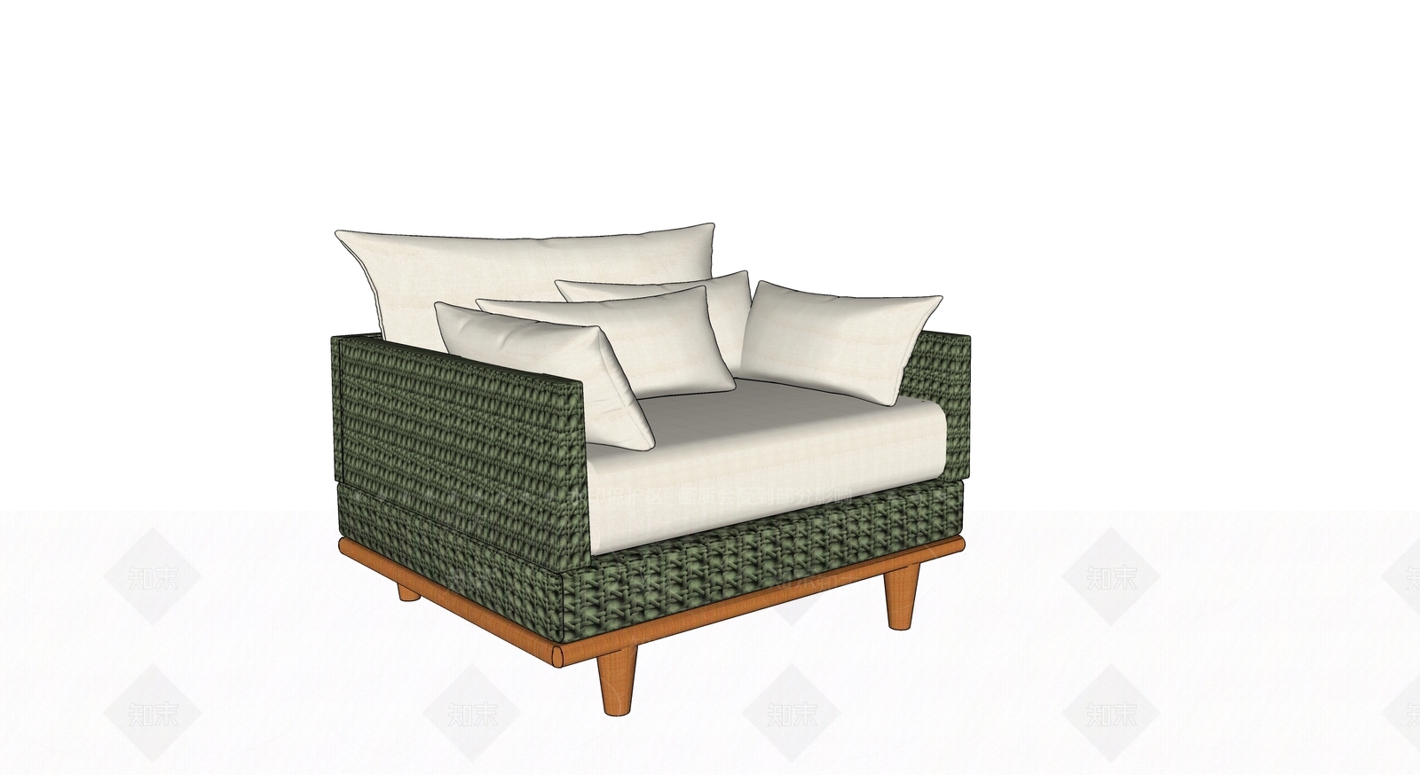 现代户外藤椅SU模型下载【ID:1128061105】