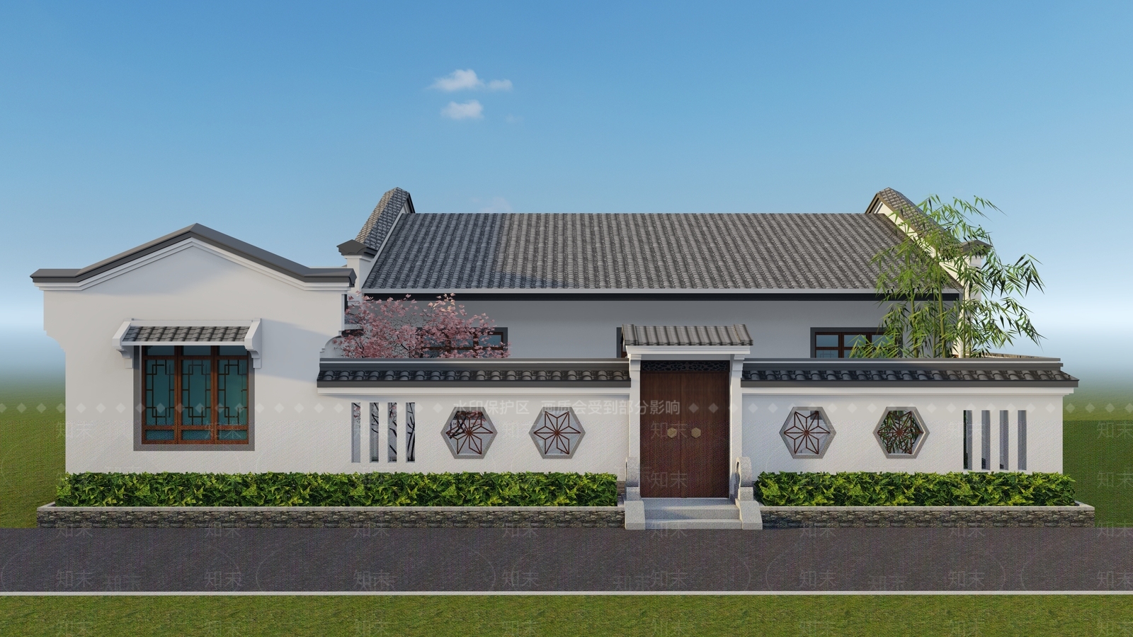 现代乡村民房SU模型下载【ID:1127452328】