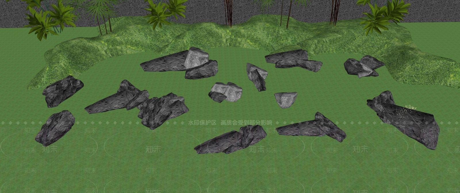 新中式石头SU模型下载【ID:1127454271】