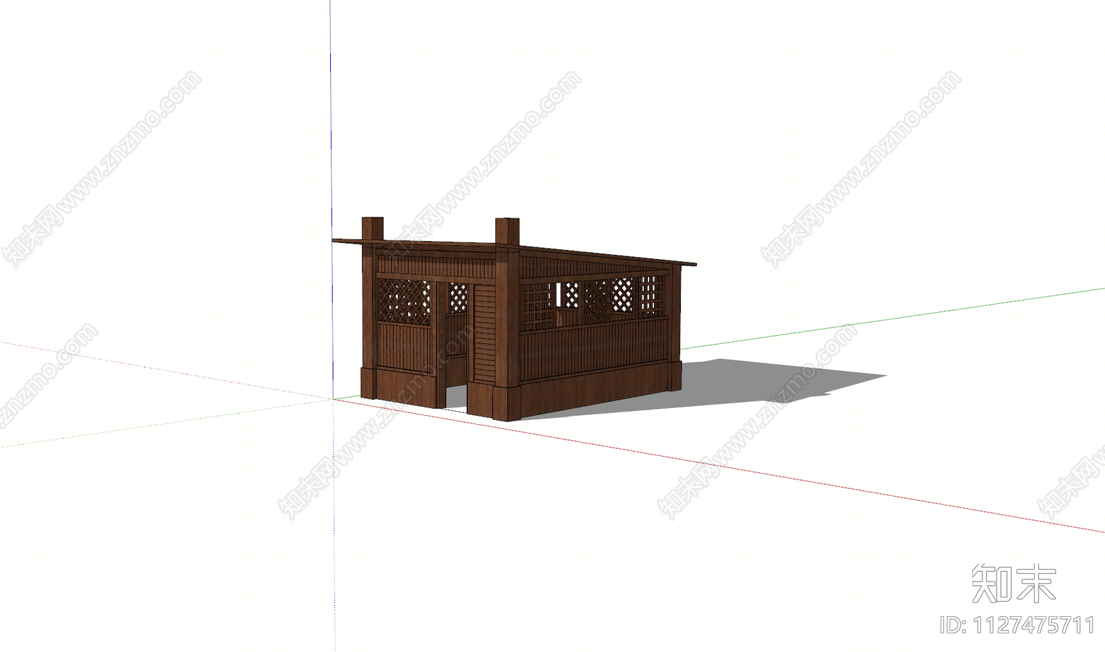 新中式小木屋SU模型下载【ID:1127475711】