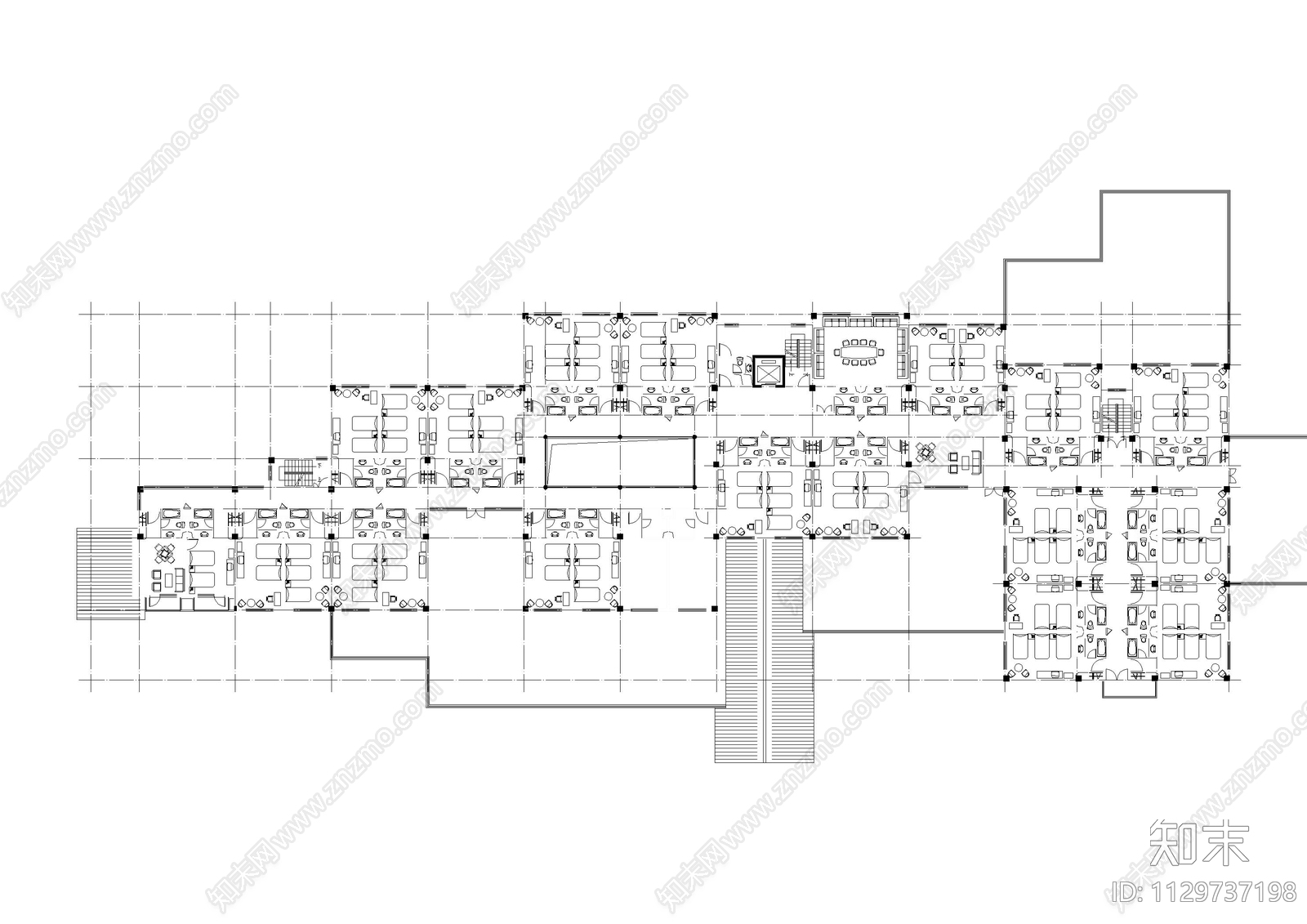 度假村建筑平面图施工图下载【ID:1129737198】